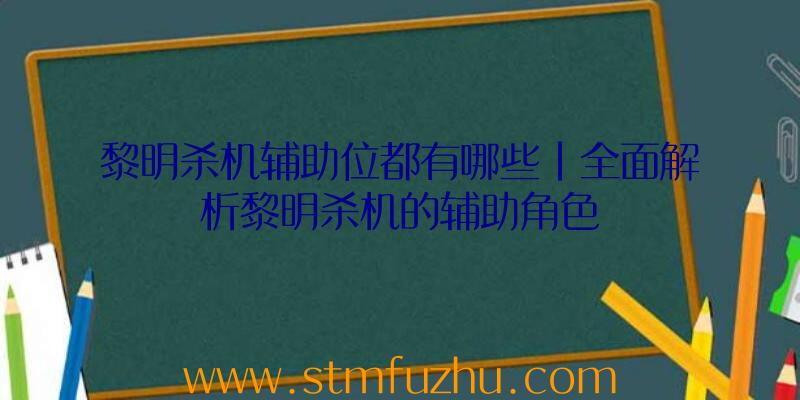 黎明杀机辅助位都有哪些|全面解析黎明杀机的辅助角色